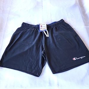 Men's Champion jersey 10" shorts, Black, sz XL.